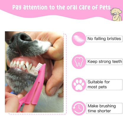 ABS Plastic Dog Soft Toothbrush (Multicolor)