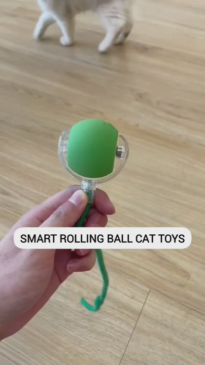 Cat Ball Toy, Electric Automatic Cat Toy for Home Cats (Multicolor)
